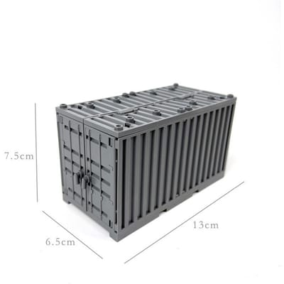 Militaire Container Miniatuur Miniatuur Bouwstenen MIJN EIGEN CREATIE Speelgoed Ideaal Voor Kinderen Transformeerbare Tech Blokken Fantasierijk