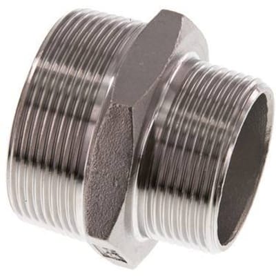 R 2'' x R 1 1/2'' RVS Borstnippel 16 Bar - FL2S-M-SH-200R-112R