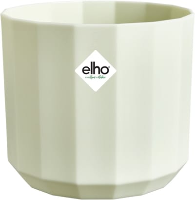 Elho Bloempot Facet - Kunststof - Theegroen - Diam.14xh12,7cm