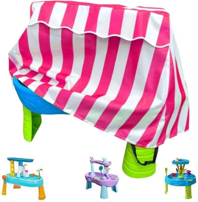 Kinder Watertafel Deksel - Buiten Speelgoedhoes - Bescherming Speelgoed - Waterdicht Oxford Doek - 94x56x65 cm - Roze