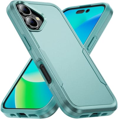 Back Cover Geschikt voor Apple iPhone 16 | Rugged Hoesje | Beschermhoes | Schokbestendige Hardcase | Shockproof | Tegen Vallen | Groen
