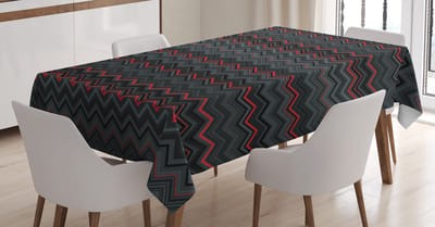 ABAKUHAUS tafelkleed – satijnmix, antracietgrijs – 140x200 cm