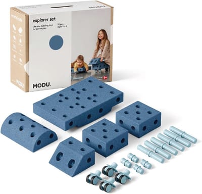 Babyspeelgoed Bouwset - Creatieve Blokken - Ontwikkelend Spelen - 20 Delige Starterset - 41 x 51 x 21 cm
