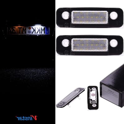 LED Kentekenplaatverlichting - Kentekenplaatlampjes Xenon Look - Auto Verlichten - CAN-Bus Systeem - 18 LED's - Wit