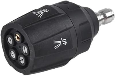 Hogedrukreiniger Sproeier - Reinigingsmondstuk - Diverse Oppervlakken Reinigen - 5-in-1 Instelbaar - 1/4 Inch Koppeling - Zwart