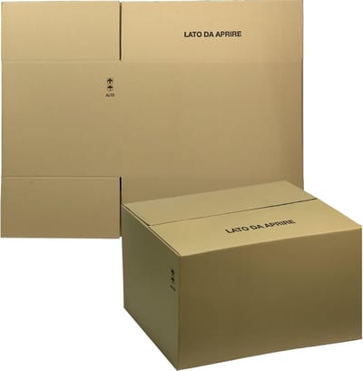 Verzenddozen Karton - Verhuisdozen Opslag - Spullen Verpakken - Enkele Golf Robuust - 45x32x40 cm - Bruin