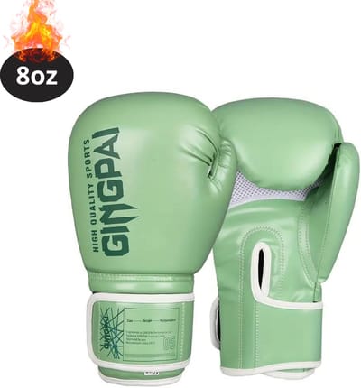 Nivard Bokshandschoenen - Kickboks Handschoenen - Boxing Gloves Set - Vecht Handschoenen - Heren - Dames - Matcha Groen - 8 oz