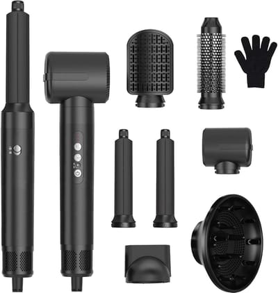 Luchtstyler 7-in-1 - Haarstylerset Heteluchtborstel - Haar Stylen - Coanda Effect Krullen - 1400 W - Niet gespecificeerd