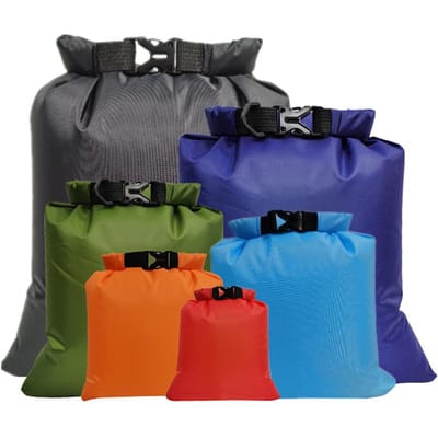 6 STUKS Outdoor Waterdichte Tas Droge Zak voor Drifting Varen Drijvend Kajakken Strand 6pcs veelkleurig