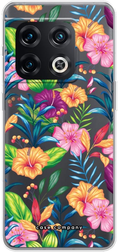 Case Company® - Hoesje geschikt voor OnePlus 10 Pro hoesje - Tropisch 2 - Soft Cover Telefoonhoesje - Bescherming aan alle Kanten en Schermrand