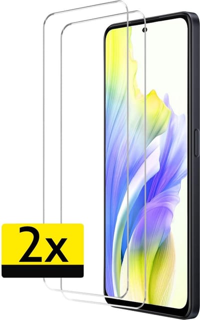 Screenprotector - Geschikt voor OPPO A58 - 2 Stuks - Extra Sterk - Beschermglas - Gehard Glas - Tempered Glass - Screen Protector