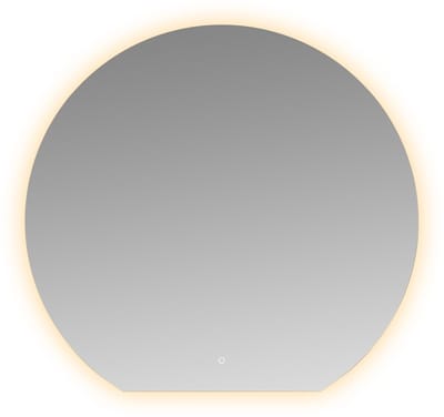 Wiesbaden Tramonto spiegel rond met LED, dimbaar en spiegelverwarming 120 x 112 x 0,3 cm