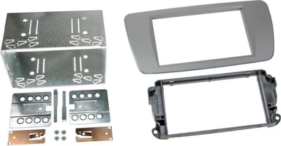 2-DIN Paneel geschikt voor Seat Ibiza (6J) 2008-2015 - Kleur: Dublin grijs