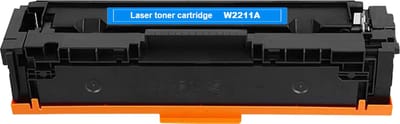 Laser Toner cartridge Geschikt voor 207A (Met chip) - (W2211a - Cyan) | Geschikt voor HP Color LaserJet Pro M255DW, M255NW, MFP M282NW, M283FDN en M283FDW (207A)