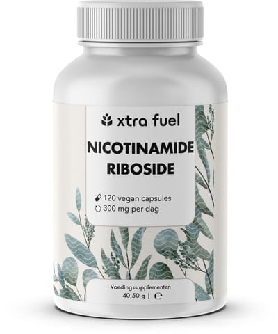XTRA FUEL Nicotinamide-riboside – NAD+-voorloper – 120 capsules (hooggedoseerd) – 300 mg nicotinamide-riboside (NR) per capsule
