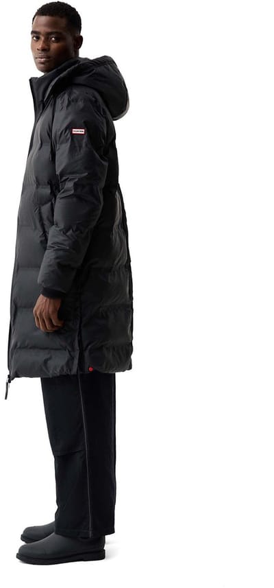 Hunter - Bretton Sonic Welded PU Puffer Coat - Heren - Jas - Zwart