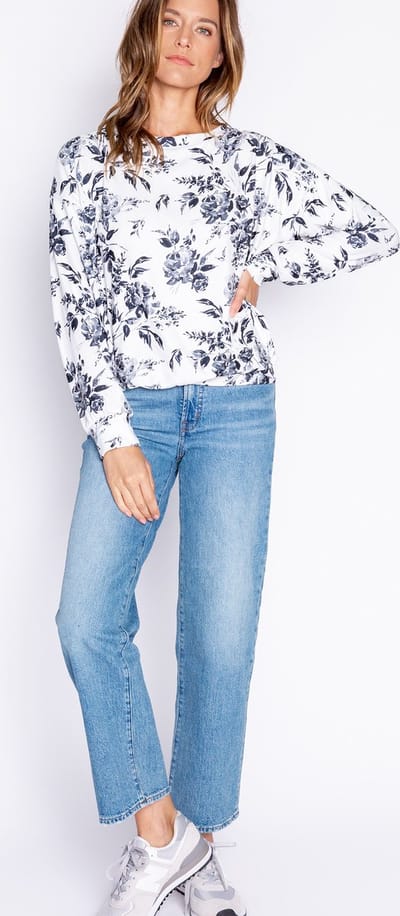 P.J. SALVAGE CO. Longsleeve Zwart Roze