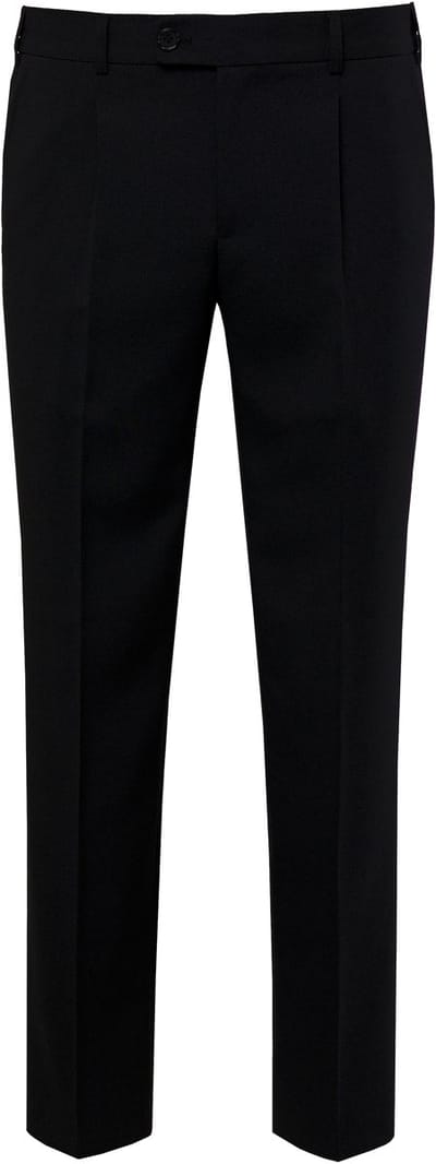 Men Plus - Heren - Broek met Buik-Fit business mix & match - Zwart - Maat 26