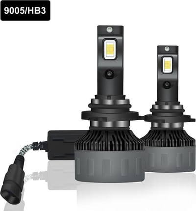 TLVX HB3 9005 Premium High Power LED lampen 31.200 Lumen 6000k Helder Wit licht (set 2 stuks) CANBUS EMC adapter, Extra Fel Wit licht, CSP LED CHIP 100 Watt Auto, Dimlicht - Grootlicht  -Koplampen - Autolamp - Autolampen - 12V - APK Goedkeur