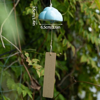 Keramische Japanse Windgong Buiten Windbellen Tuin Windmuziek Tuin Hangende Decoratie Huis Buitendecor Keramisch Landschap
