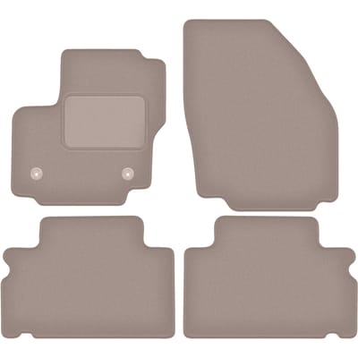 Beige veloursmatten voor: Ford S-MAX MK1 minivan (2012-2015)