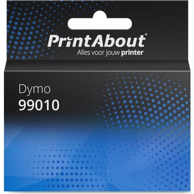 PrintAbout huismerk 99010 Multipack (28 mm x 89 mm) 10 rollen Geschikt voor Dymo