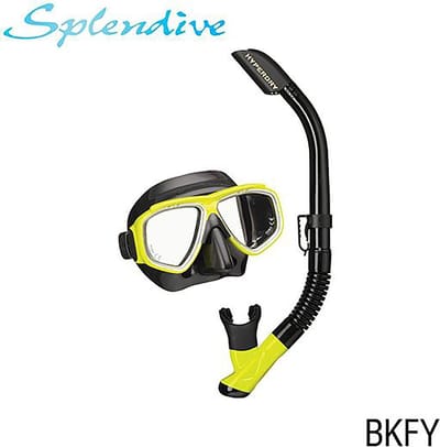 TUSAsport UC7519 Splendive Snorkelset | Comfortabel Splendive Masker & Semi-Dry Snorkel voor Heldere & Zorgeloze Snorkelervaring