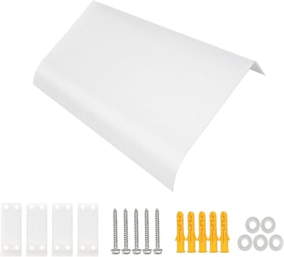 Buitenluifel - Deurhoes - Bescherming Entree - Weerbestendig Polycarbonaat - 35 x 200 cm - Transparant