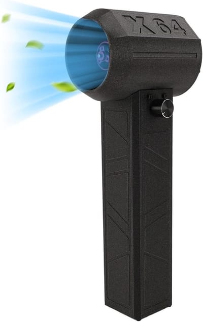 Elektrische Straalventilator - Draagbare Luchtblazer - Efficiënt Reinigen - 200.000 RPM Hoge Snelheid - 8000 mAh Batterij - Zwart