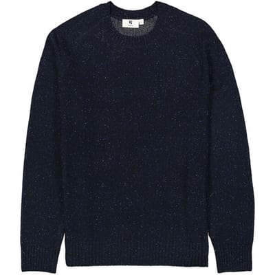 GARCIA Heren Effen Trui Blauw Lange mouw