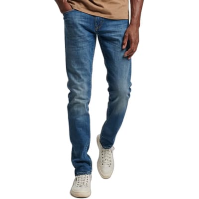 Superdry - Vintage slimfit jeans van biologisch katoen - Heren - Jeans