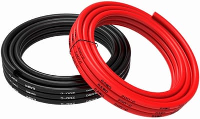 Flexibele Siliconen Elektrische Draad 8 AWG 5 Meter Rood Zwart Sets