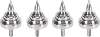 Luidspreker Spikes - Isolatie Voetjes - Pure Geluidskwaliteit - Verstelbare Hoogte - 62 mm - Zilver