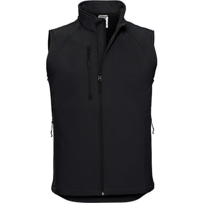 Russell Heren Softshell Gilet (Zwart)