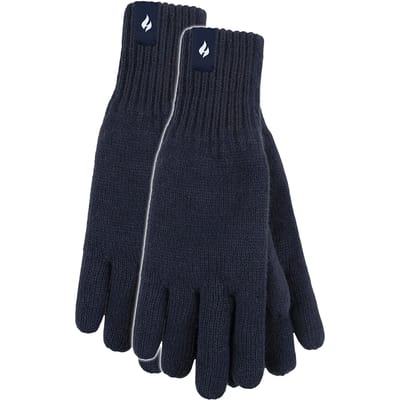 Heat Holders - Thermische handschoenen heren geribbelde manchet - 2 paar