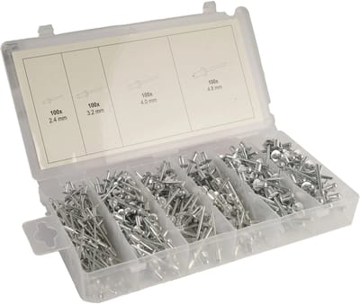 YATO YT-36420 - Blindklinknagel Set - 400 Delen - Aluminium en Staal