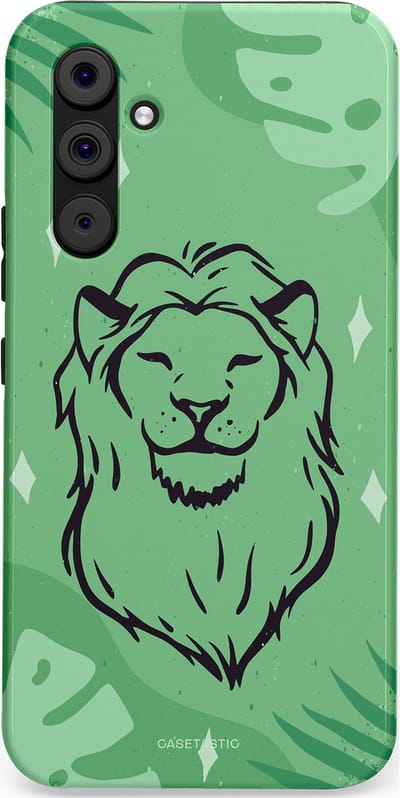 Casetastic hoesje geschikt voor Samsung Galaxy A54 (2023) 5G - Dubbellaagse bescherming - Trots in de jungle - Fashion Case - Mintgroen