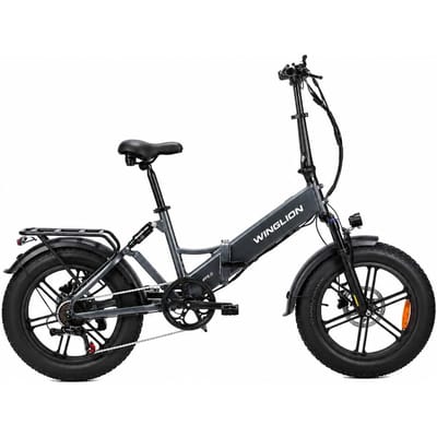 WINGLION EB-FF2.0 Opvouwbare Elektrische Fiets, 48V 15Ah Batterij, Dubbele Vering & Hydraulische Schijfremmen