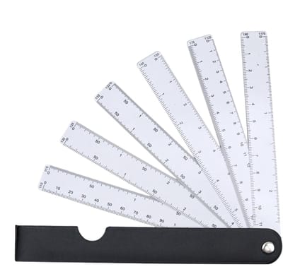 Opvouwbaar meetlint - Vouwliniaal duimstok - Precisie meten - Compact en draagbaar - 5 of 6 vellen