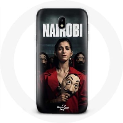 Samsung Galaxy J3 2017 hoesje La casa de papel Nairobi Seizoen 4