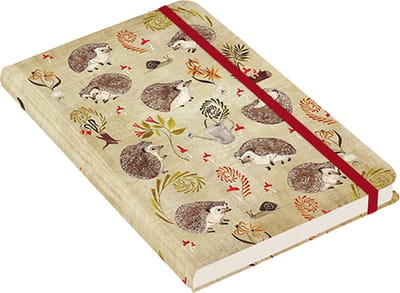 Peter Pauper compacte notitieboek - Hedgehogs - met elastieksluiting - 13x18 cm