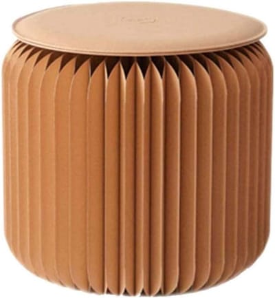 Opbergkruk Ottomaans - Voetenbank kruk - Extra zitplaats - Opvouwbaar en stevig - 32 cm diameter - Niet gespecificeerd