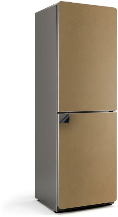 Wallfluent Magnetische Koelkastmat - Donkergeel Koelkast Magneet Sticker - 60 cm x 190 cm - Donkergeel Magnetische Koelkastmat - Decoratieve Koelkastfolie - Decoratieve Magneetmat Voor Koelkast - Verwijderbare Koelkast Decoratie