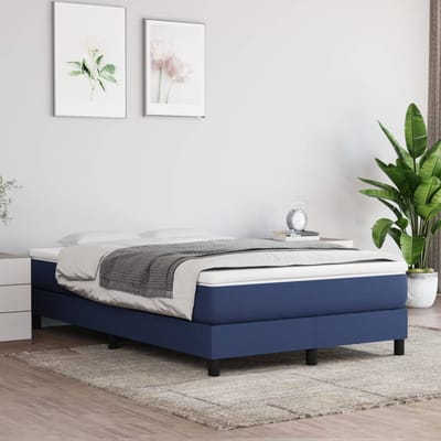 vidaXL - Pocketveringmatras - medium - 120x200x20 - cm - stof - blauw