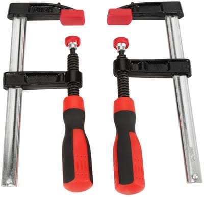 Dailygoods- Schroefklemmen Set - F-klem - Gietijzer - Houtbewerking - Spanner - 50x150mm - 2 Stuks - Houtbewerkingsklem