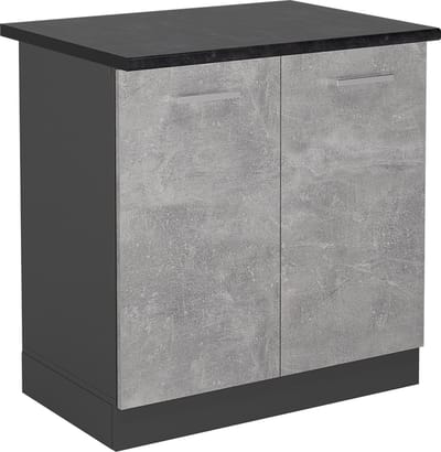 Vicco R-Line Wastafelkast – 80 cm, WB Antraciet Beton