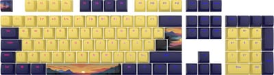 Dark Project - Sunset - Keycaps - Geel/Blauw (Meertalig)