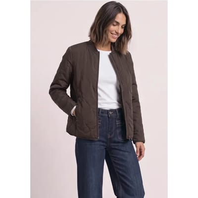 Blouson met doorgestikt patroon en ritssluiting