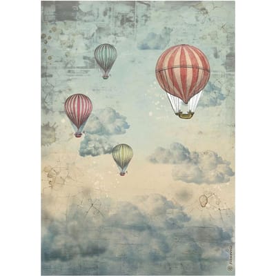 Motief strozijde "Voyages Fantastiques - Air Balloons"