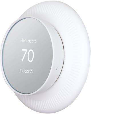 Remplacement du couvercle de la plaque murale pour le Thermostat Google Nest, en Silicone souple, résistant à l'usure, facile blanc
